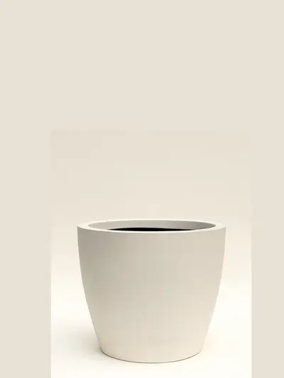 Manolya Beton Saksı No 1 Ø22cm Beyaz -  Saksilar - Lalezar Botanik